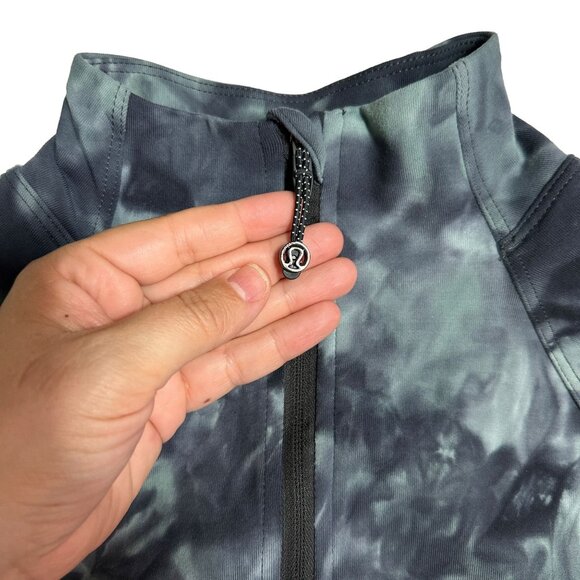 Lululemon 8 Ready to Rulu Diamond Dye Silver Blue Tidewater Half-Zip Pullover - Picture 6 of 10